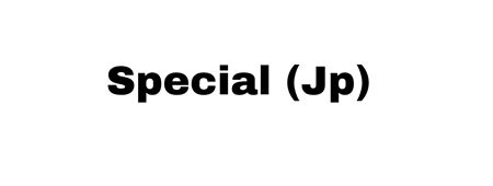 Immagine per la categoria SPECIAL (JAP)