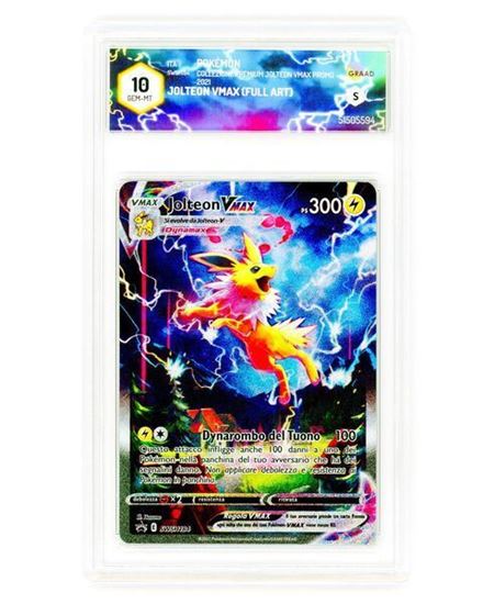Immagine di GRAAD 10 - Pokemon Jolteon VMAX SWSH184 Full Art Promo - Gem Mint (ITA)