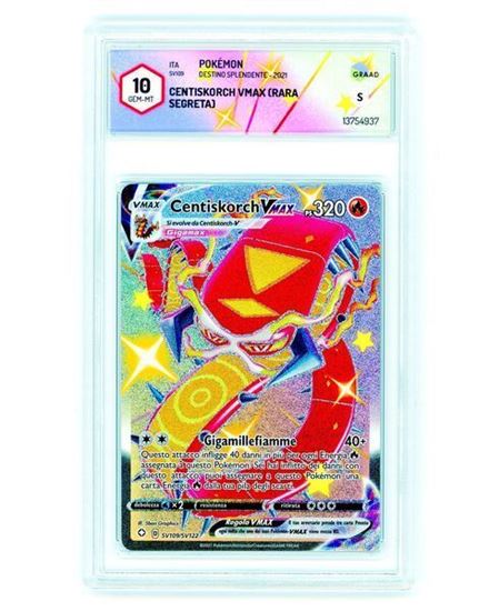 Immagine di GRAAD 10 - Pokemon Centiskorch VMAX SV109/SV122 Rara Segreta - Gem Mint (ITA)