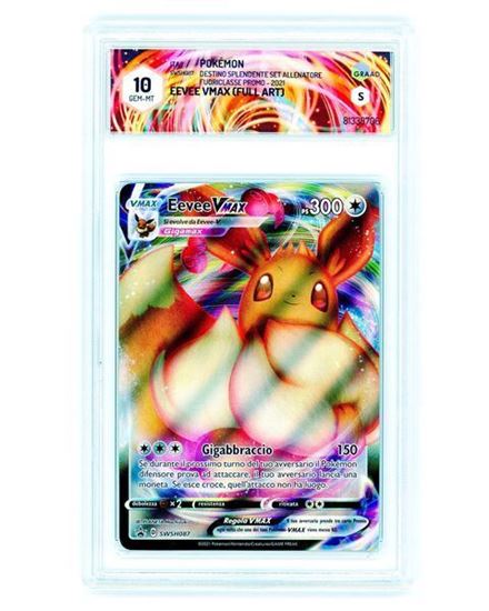 Immagine di GRAAD 10 - Pokemon Eevee VMAX Promo SWSH087 Full Art - Gem Mint (ITA)