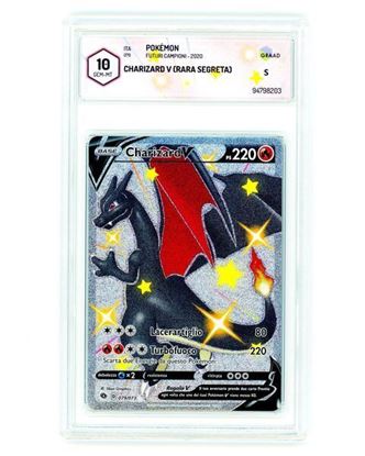 Immagine di GRAAD 10 - Pokemon Charizard V 079/073 Rara Segreta - Gem Mint (ITA)