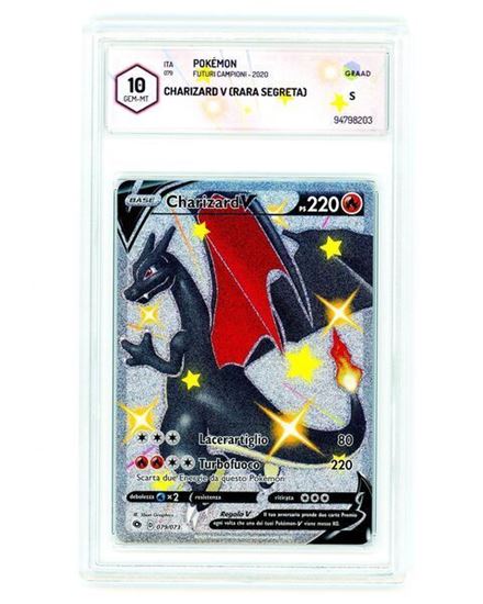 Immagine di GRAAD 10 - Pokemon Charizard V 079/073 Rara Segreta - Gem Mint (ITA)