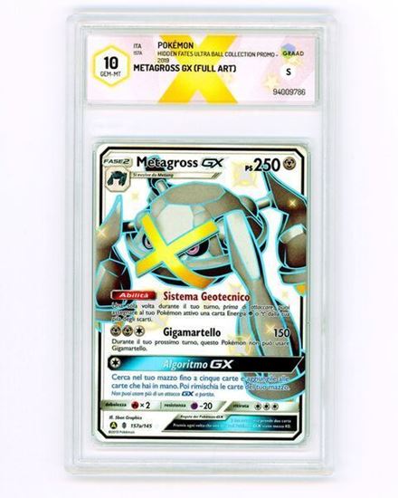 Immagine di GRAAD 10 - Pokemon Metagross GX 157a/145 Full Art - Gem Mint (ITA)