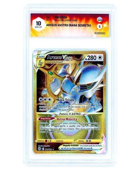 Immagine di GRAAD 10 - Pokemon Arceus V ASTRO 184/172 Rara Segreta - Gem Mint (ITA)