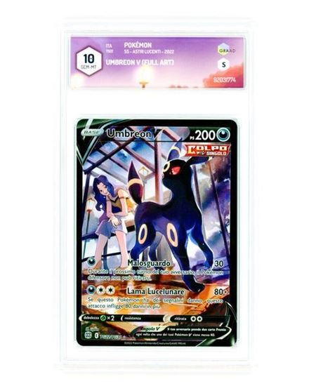 Immagine di GRAAD 10 - Pokemon Umbreon V TG22/TG30 Full Art - Gem Mint (ITA)
