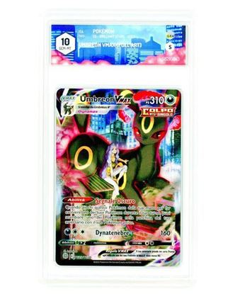Immagine di GRAAD 10 - Pokemon Umbreon VMAX TG23/TG30 Full Art - Gem Mint (ITA)