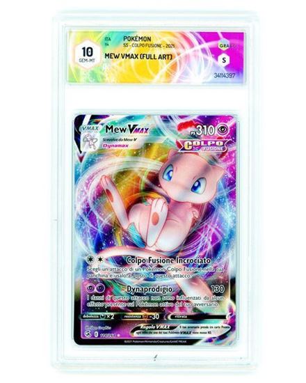 Immagine di GRAAD 10 - Pokemon Mew VMAX 114/264 Full Art - Gem Mint (ITA)