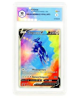 Immagine di GRAAD 10 - Pokemon Dialga Originale V 177/189 Full Art - Gem Mint (ITA)