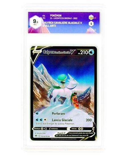 Immagine di GRAAD 9.5 - Pokemon Calyrex Cavaliere Glaciale V TG14/TG30 Full Art - Mint Plus (ITA)