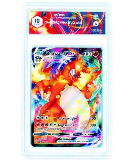 Immagine di GRAAD 10 - Pokemon Charizard VMAX 020/189 Full Art - Gem Mint (ITA)