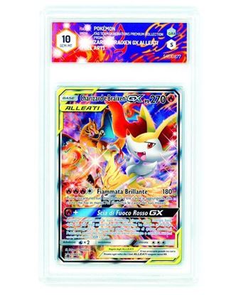 Immagine di GRAAD 10 - Pokemon Charizard e Braixen GX Alleati Promo SM230 - Gem Mint (ITA)