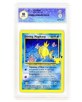 Immagine di GRAAD 10 - Pokemon Shining Magikarp 66/64 Holo - Gem Mint (ITA)