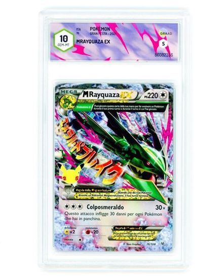 Immagine di GRAAD 10 - Pokemon M Rayquaza EX 76/108 Holo - Gem Mint (ITA)