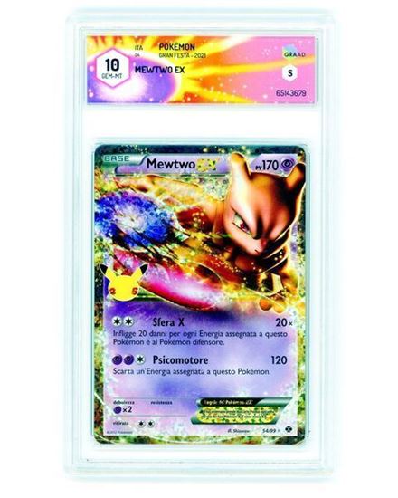 Immagine di GRAAD 10 - Pokemon Mewtwo EX 54/99 Holo - Gem Mint (ITA)