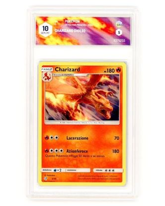 Immagine di GRAAD 10 - Pokemon Charizard 5/18 Holo - Gem Mint (ITA)