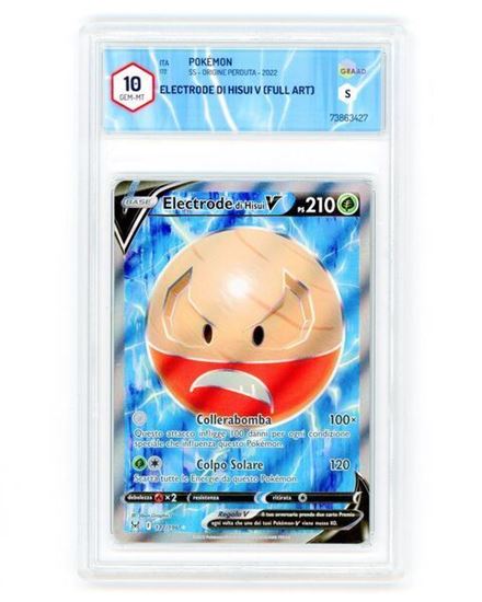 Immagine di GRAAD 10 - Pokemon Electrode di Hisui V 172/196 Full Art - Gem Mint (ITA)