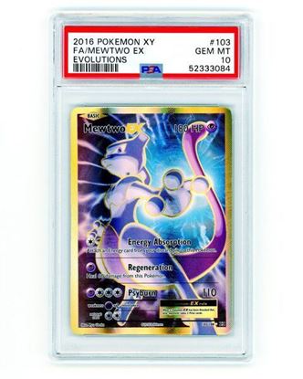 Immagine di PSA 10 - Pokemon Mewtwo EX 103/108 Full Art - Gem Mint (ENG)