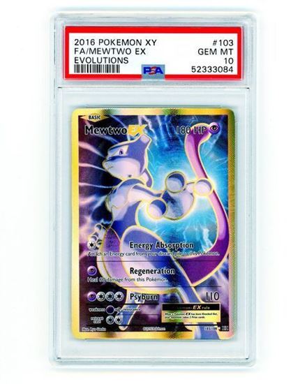 Immagine di PSA 10 - Pokemon Mewtwo EX 103/108 Full Art - Gem Mint (ENG)