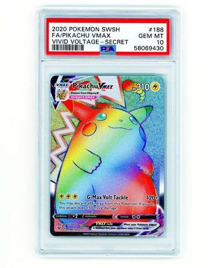 Immagine di PSA 10 - Pokemon Pikachu VMAX 188/185 Rara Segreta - Gem Mint (ENG)