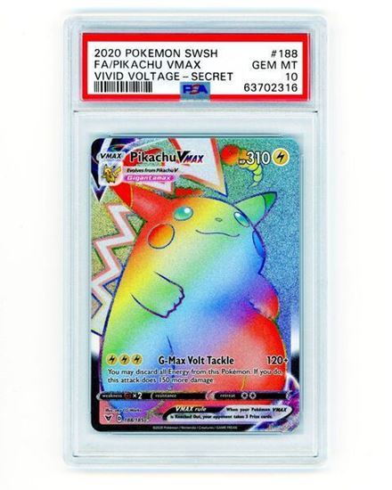 Immagine di PSA 10 - Pokemon Pikachu VMAX 188/185 Rara Segreta - Gem Mint (ENG)