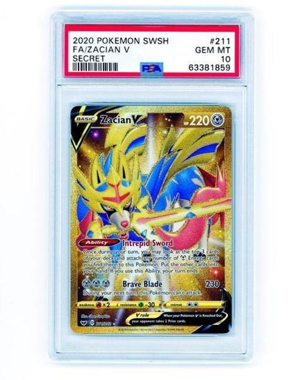 Immagine di PSA 10 - Pokemon Zacian V 211/202 Secret Rare - Gem Mint (ENG)