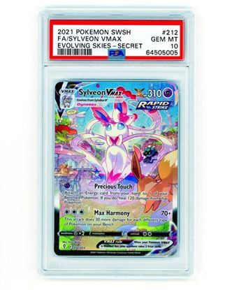 Immagine di PSA 10 - Pokemon Sylveon VMAX 212/203 Secret Rare - Gem Mint (ENG)