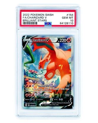 Immagine di PSA 10 - Pokemon Charizard V 154/172 Full Art - Gem Mint (ENG)
