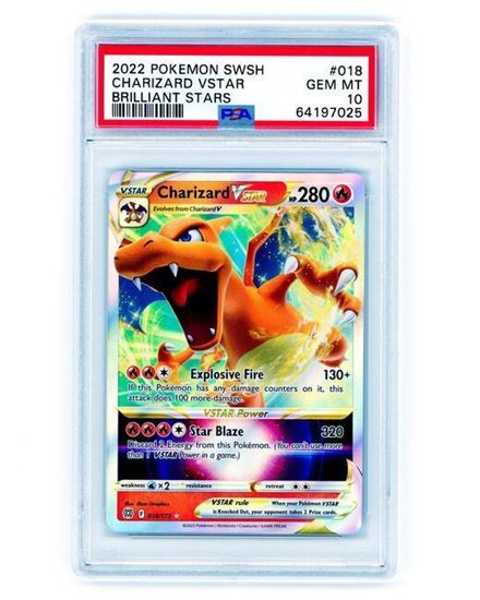 Immagine di PSA 10 - Pokemon Charizard VSTAR 018/172 - Gem Mint (ENG)