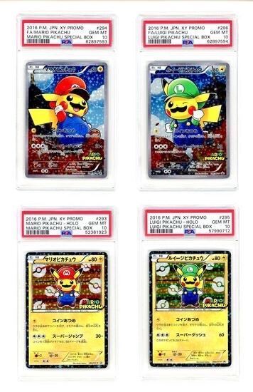 Immagine di PSA 10 - Pokemon Mario Luigi Pikachu Promo Box Set Edizione Limitata (JP)