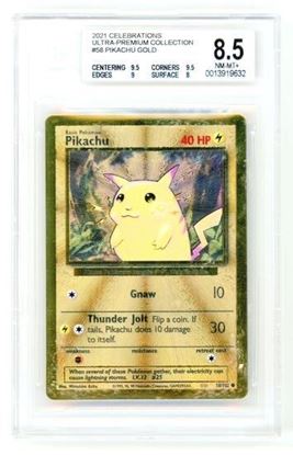Immagine di Beckett BGS 8.5 - Pokemon Celebrations 25th Pikachu Metal Gold Card - Near Mint (ENG)