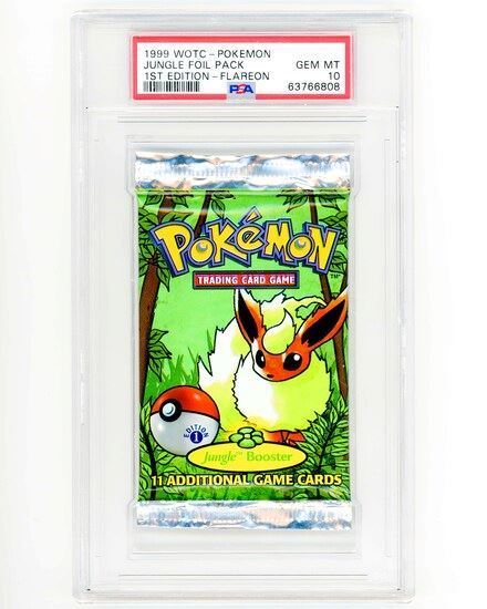 Immagine di Pokemon Jungle 1ST Edition Art Set Foil Pack - Flareon Scyther Wigglytuff (ENG)