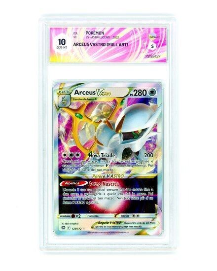 Immagine di GRAAD 10 - Pokemon Arceus V ASTRO 123/172 Full Art - Gem Mint (ITA)