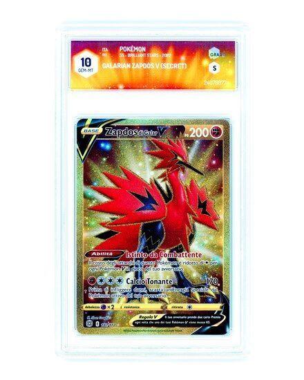 Immagine di GRAAD 10 - Pokemon Galarian Zapdos 182/172 Rara Segreta - Gem Mint (ITA)