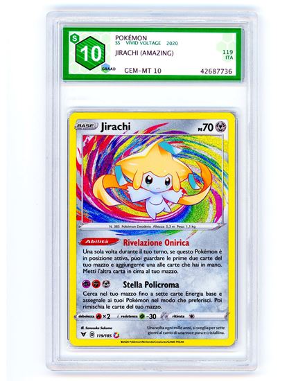 Immagine di GRAAD 10 - Pokemon Jirachi 119/185 Amazing Rare - Gem Mint (ITA)