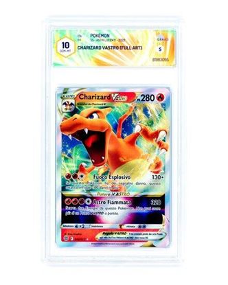 Immagine di GRAAD 10 - Pokemon Charizard V ASTRO 018/172 Full Art - Gem Mint (ITA)