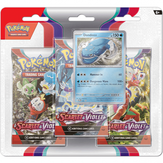 Immagine di Pokemon Blister 3 Buste Scarlatto e Violetto - Dondozo (ITA)