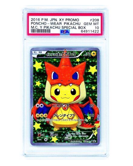 Immagine di PSA 10 - Pokemon Pikachu Poncho Charizard Holo Promo 208/XY-P - Gem Mint (JP)