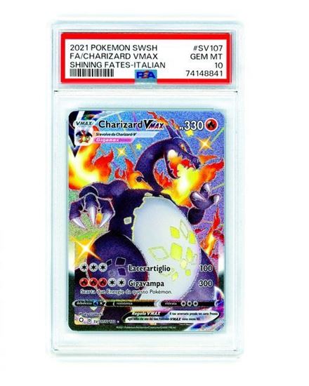 Immagine di Charizard Vmax (Rara Segreta) SV107/SV122 PSA 10 IT GEM-MT