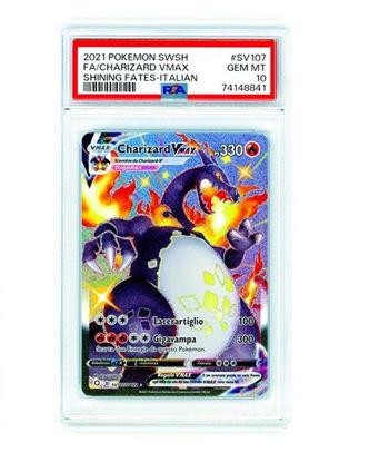 Immagine di PSA 10 - Pokemon Charizard VMAX SV107/SV122 Full Art - Gem Mint (ITA)