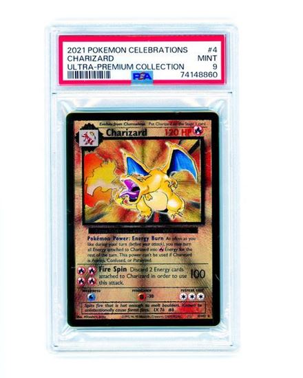 Immagine di Charizard 4/102 metal gold ultra premium collection PSA 9 MT