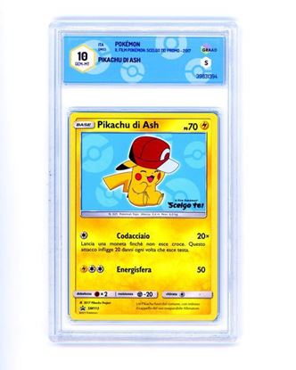 Immagine di GRAAD 10 - Pokemon Pikachu di Ash Promo SM113 - Gem Mint (ITA)