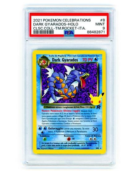 Immagine di PSA 9 - Pokemon Dark Gyarados 08/82 Holo - Mint (ITA)