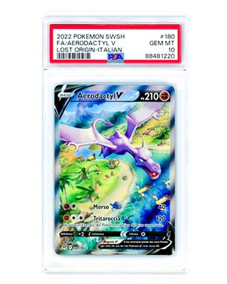 Immagine di PSA 10 - Pokemon Aerodactyl V 180/196 Full Art - Gem Mint (ITA)