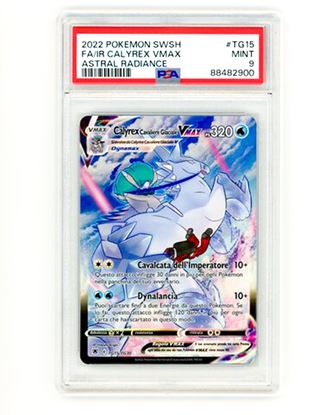 Immagine di PSA 9 - Pokemon Calyrex Cavaliere Glaciale VMAX TG15/TG30 - Mint (ITA)