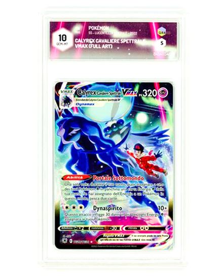 Immagine di GRAAD 10 - Pokemon Calyrex Cavaliere Spettrale VMAX TG18/TG30 Full Art - Gem Mint (ITA)