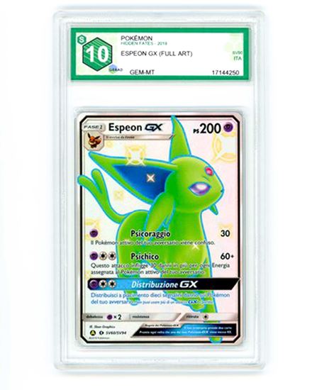Immagine di GRAAD 10 - Pokemon Espeon GX SV60/SV94 Full Art - Gem Mint (ITA)