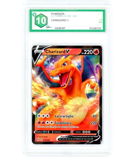 Immagine di GRAAD 10 - Pokemon Charizard V 019/189 - Gem Mint (ITA)