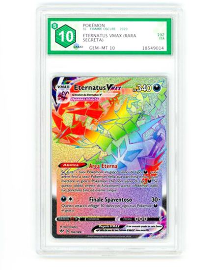 Immagine di GRAAD 10 - Pokemon Eternatus VMAX 192/189 Rara Segreta - Gem Mint (ITA)