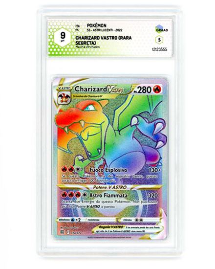 Immagine di GRAAD 9 - Pokemon Charizard V ASTRO 174/172 Rara Segreta - Mint (ITA)