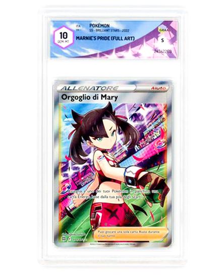 Immagine di GRAAD 10 - Pokemon Allenatore Marnie's Pride 171/172 Full Art - Gem Mint (ITA)